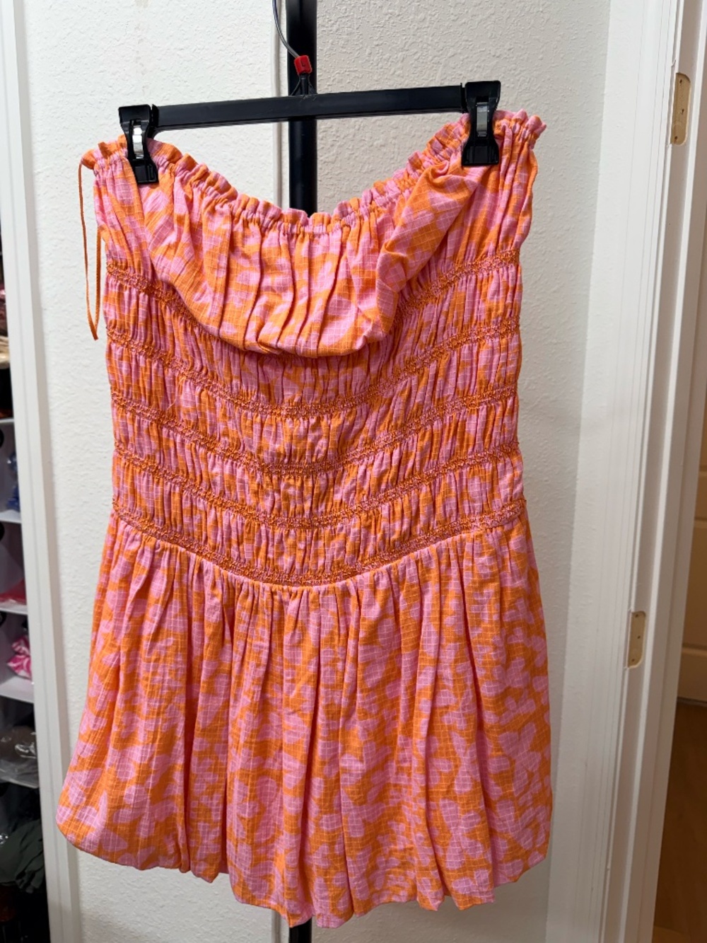 FREE PEOPLE - Mini Dress Bubble Hem Floral